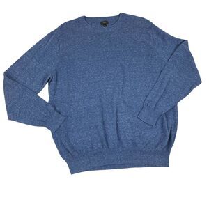 J. Crew Mens Blue Rugged Crewneck Sweater size XL